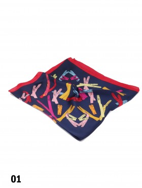 Vintage Style Creative Hands Print Fashion Square Scarf